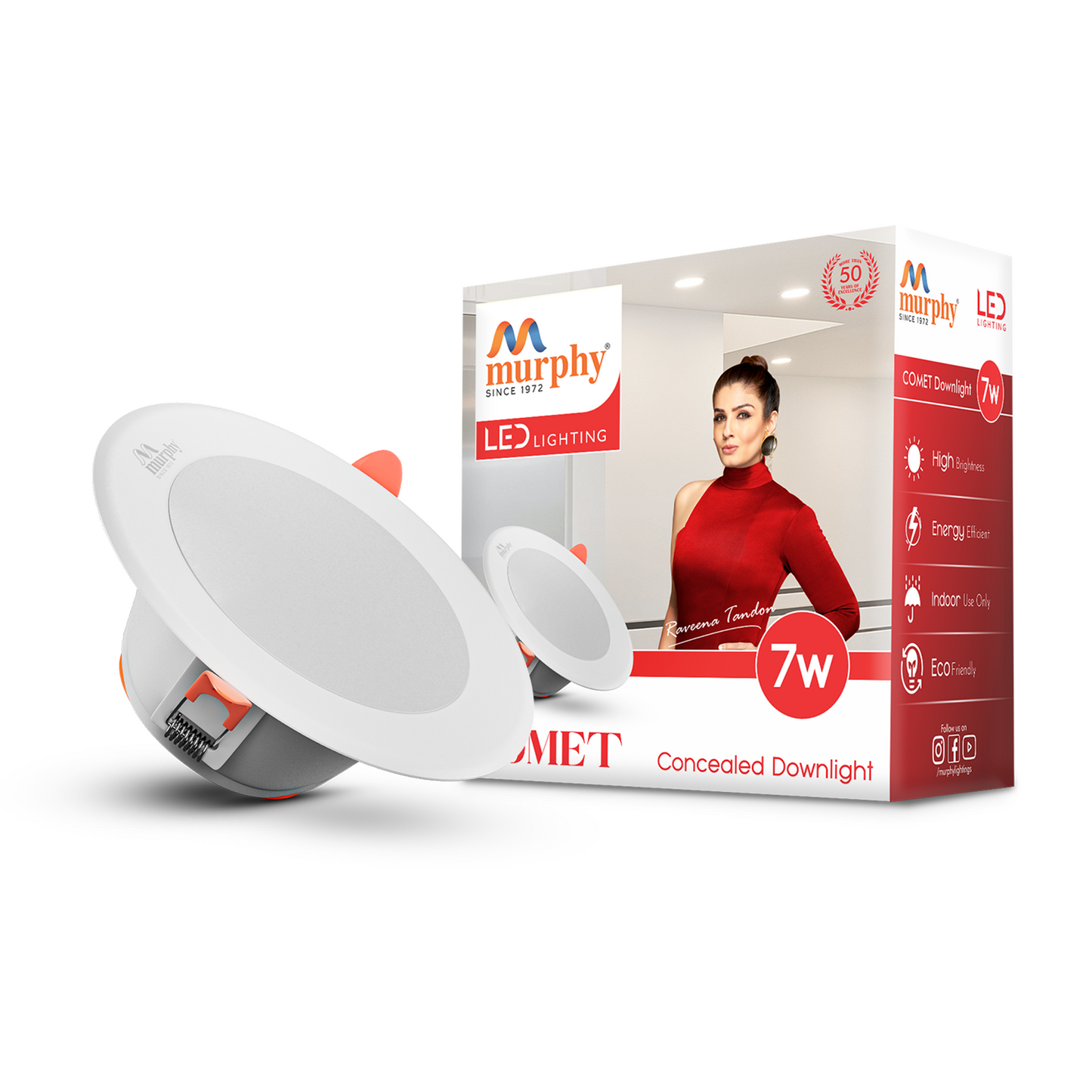 Murphy 7W Comet LED Concealed Box Down Light