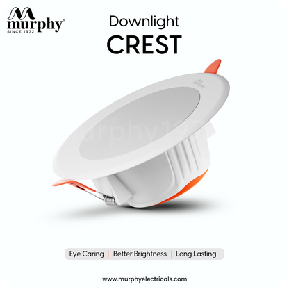Murphy Crest Premium 12W LED Concealed Down Light |  Slim Modern False Ceiling Lighting | Suitable for 3-Inch Cutout