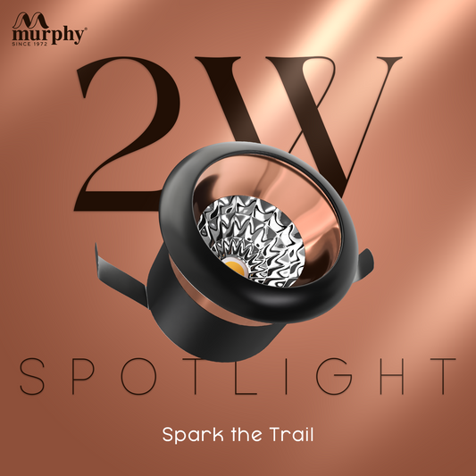 Murphy 2W Rose Gold Button Spot Light