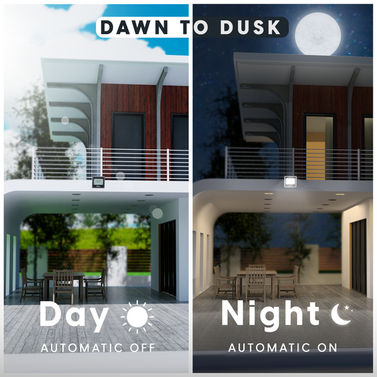 20W LED Flood Light - With Auto On Off Driver