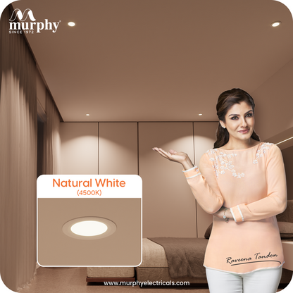 Murphy Cayo 6W LED Downlight for Ceiling Round Light | Inbuilt Driver | Suited for 3 inch Junction Box | 600 Lumens | BIS Approved | 2 Year Warranty