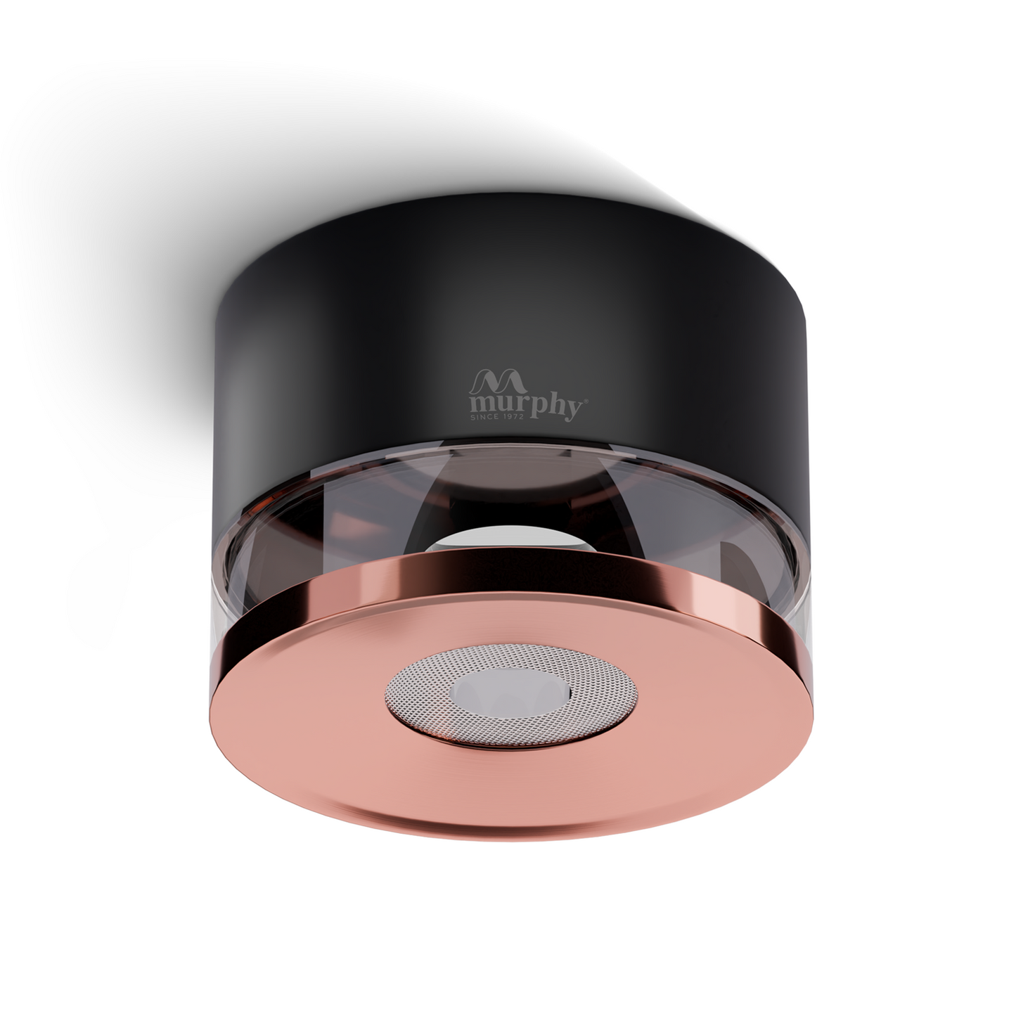 Murphy 12W Crystal Black Rose Gold Cylindrical COB Surface Light