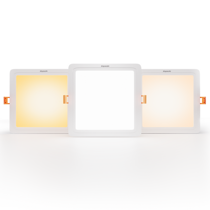 Murphy 10W OPAL 3 Color Changing Square Recess Panel Light : CW+WW+NW