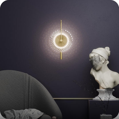 Murphy Prisma Crystal LED Wall Lamp| 3 Color Change | Diamond Cut Glass | 6W Aluminium Wall Light for Living Room, |BIS Approved | 2 Year Warranty