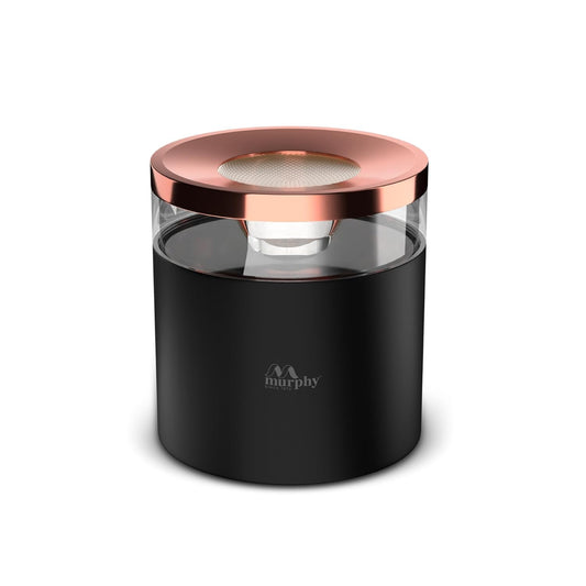 Murphy 12W Crystal Black Rose Gold Cylindrical COB Surface Light