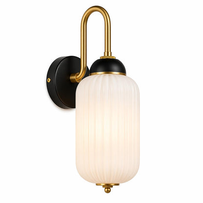Murphy ELVO 9W LED Wall Down Light, 3C Color Changing (Warm/Neutral/Cool White), Golden Black, Acrylic & Metal Wall Lamp for Bedroom & Living Room, BIS Approved, 2 Year Warranty