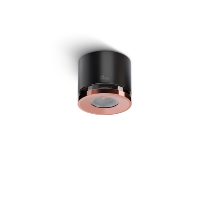 Murphy 3W Crystal Black Rose Gold Cylindrical COB Surface Light