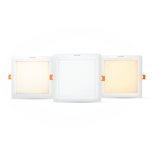 Murphy 15W Vega 3-IN-1 Color Changing Square Recess Panel Light : CW+WW+NW