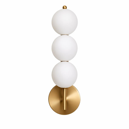 Murphy ORBIX 3 Ball LED Wall Lamp 12W, 3C (Warm/Cool/Natural White), Golden White, Metal & Acrylic, Modern Decorative Wall Light for Living Room & Bedroom, BIS Approved, 2 Year Warranty