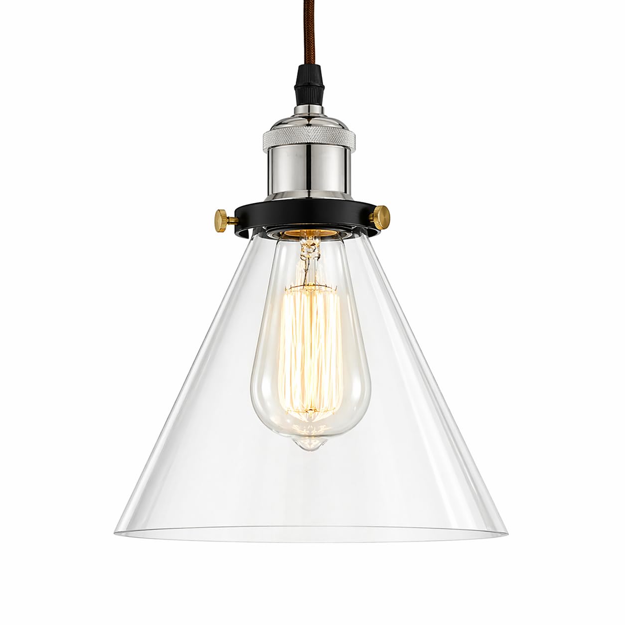 Murphy ORBELLA Pendant 6W LED Hanging Light | 3C Color Changing Warm/Natural/Cool White | Golden Finish Metal & Acrylic | Ceiling Lamp | BIS Approved | 2 Year Warranty