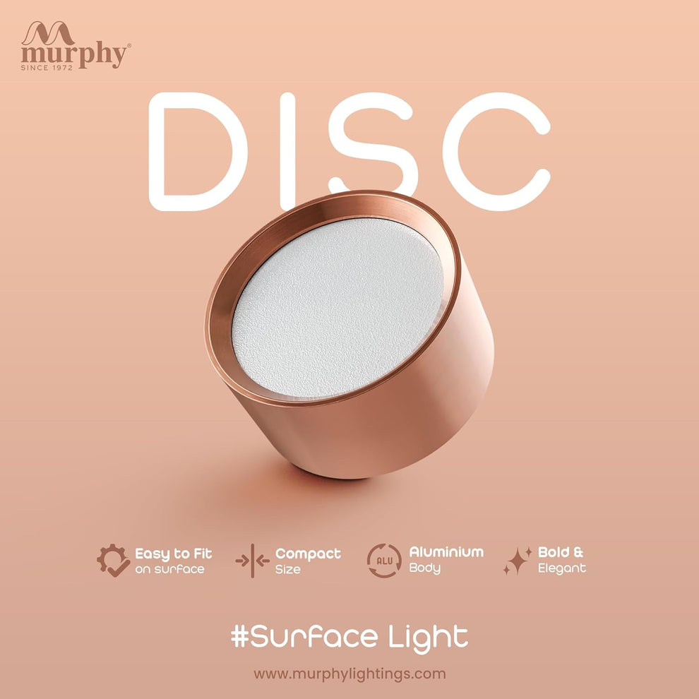 Murphy 3W Disc Round LED Surface Cabinet Downlight – Murphy Lightings