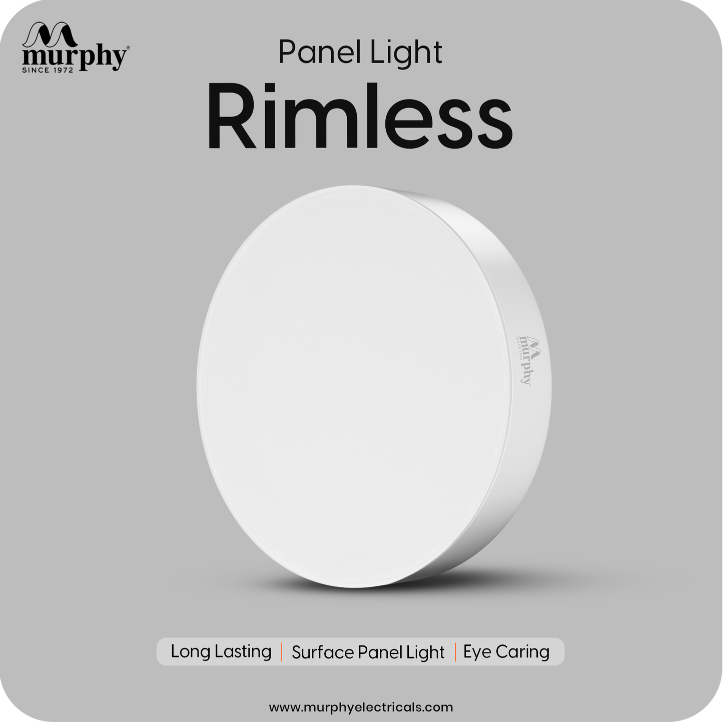 Murphy 18W Rimless Round Surface Panel Light