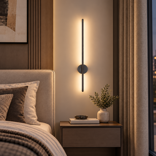 Murphy LED (Wall Highlighter) - 12W, 3-in-1 Color Changing, Modern Black Finish Wall Sconce Light Stylish Home Decor