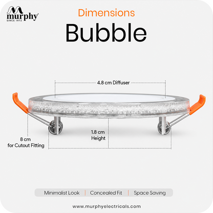 Murphy Bubble 3W+3W Round LED Panel Light | 2-in-1 Glow | Premium Ceiling Light (Clearance Sale)