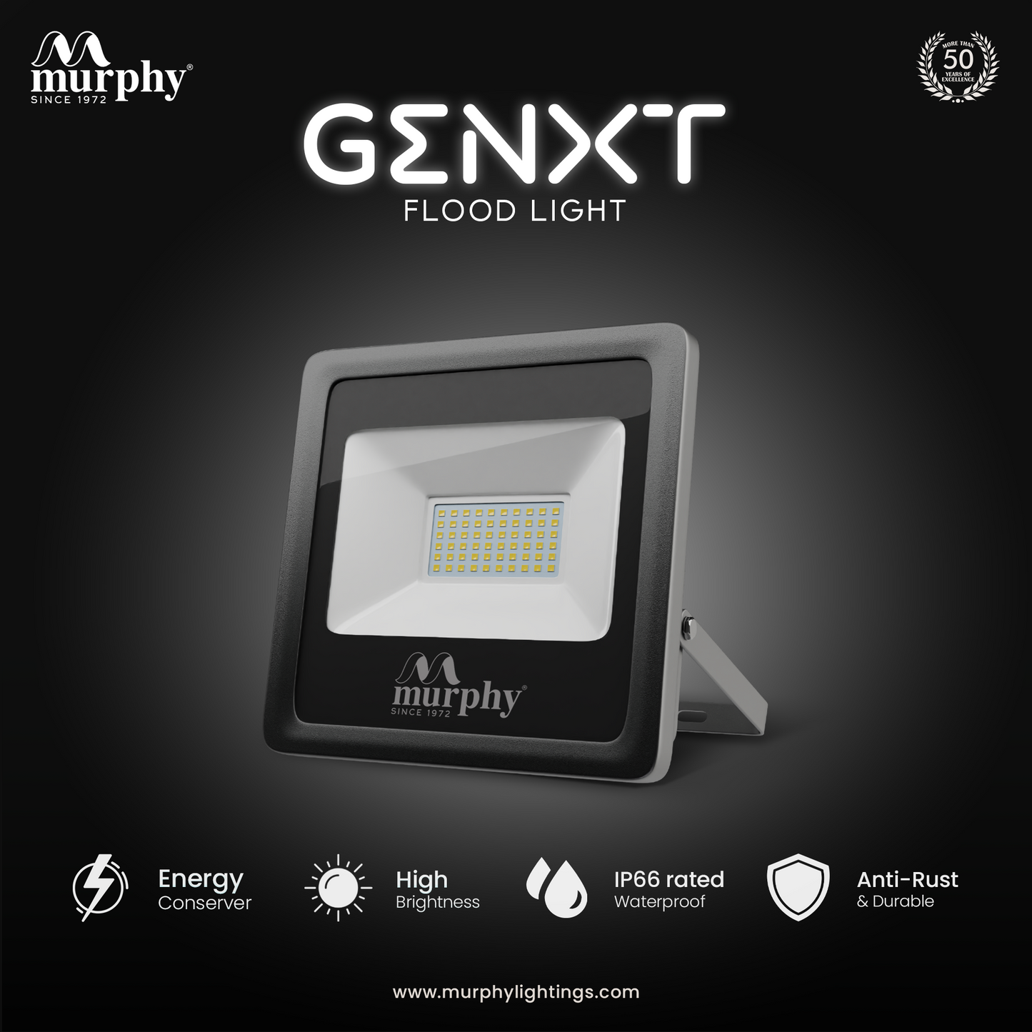 Murphy LED 30W Genxt  Flood Light-With Auto On Off Driver