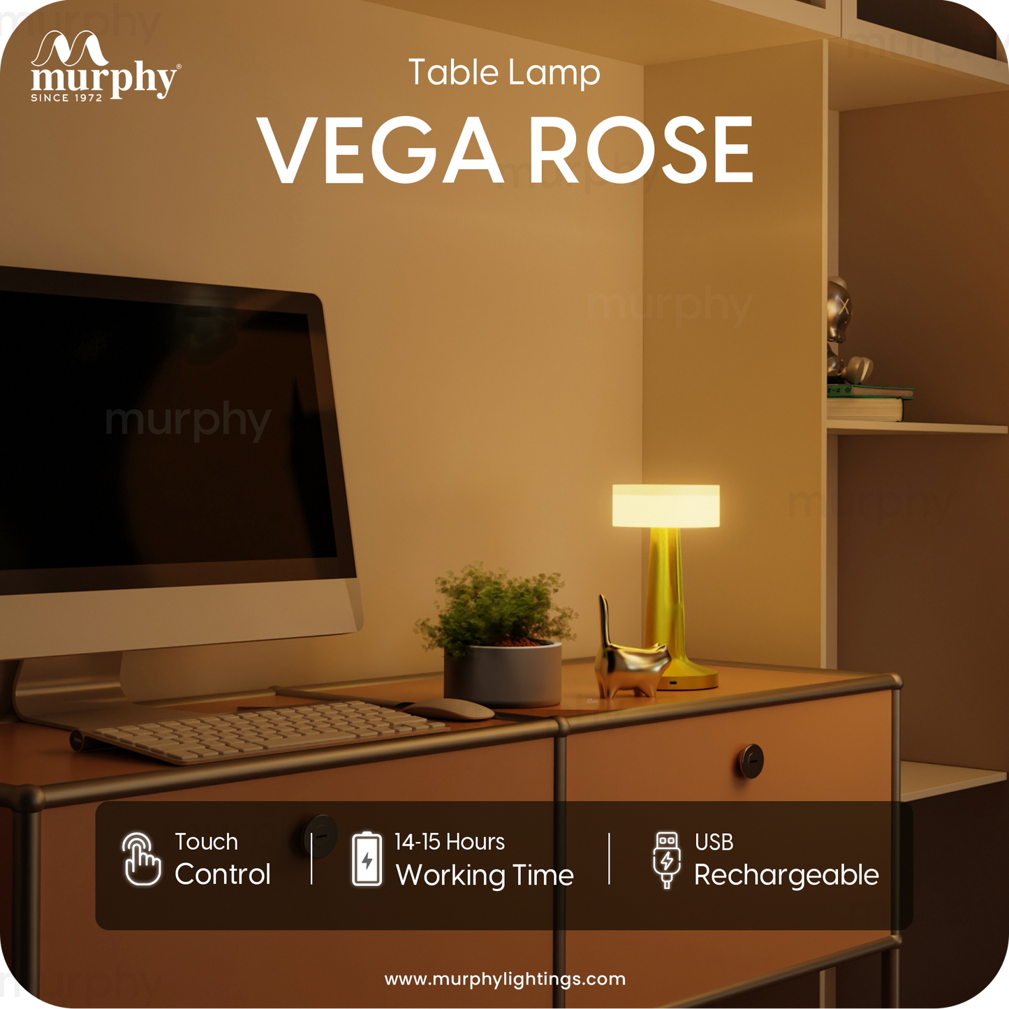 Murphy Rechargeable Table Lamp