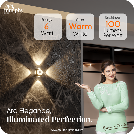 Murphy 6W LED Up Down Omni Arc Wall Light