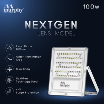 Murphy LED 100W OptiX Flood Light With Auto On/Off Day Night Light Sensor