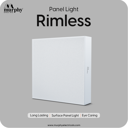 Murphy 18W Rimless Square Surface Panel Light
