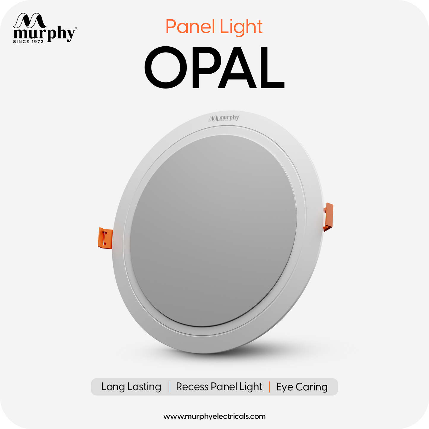 Murphy 10W OPAL 3-IN-1 Color Changing Round Recess Panel Light : CW+WW+NW
