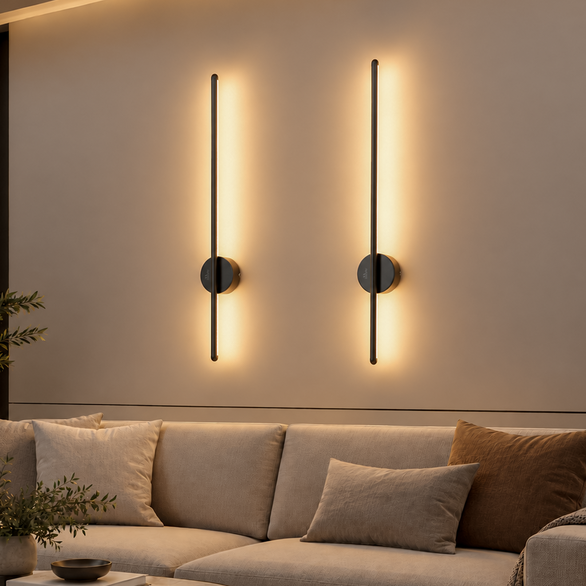 Murphy 12W 3-in-1 LED Wall Highlighter Light, Black Decorative Wall Sconce