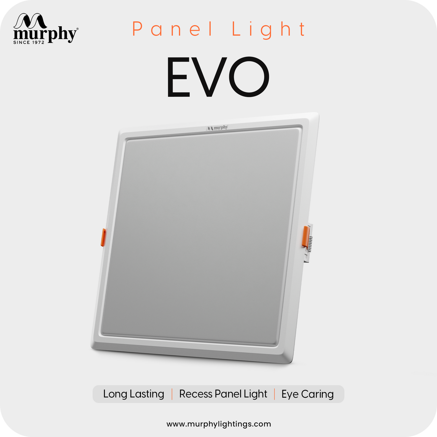 Murphy 15W Evo Square Recess Panel Light