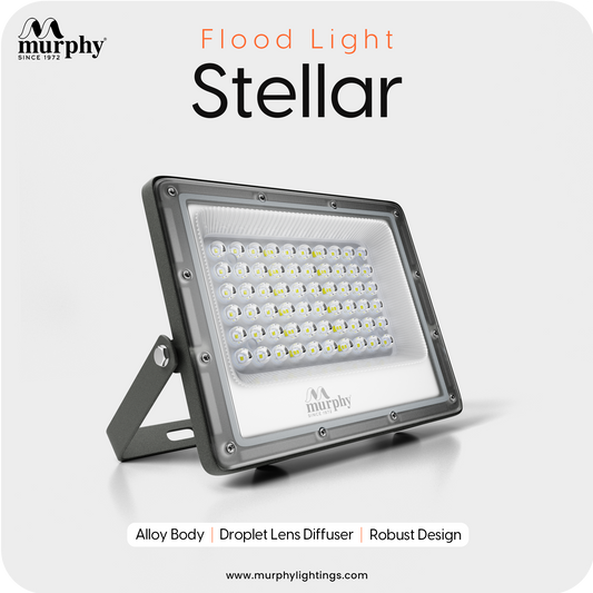 Murphy Steller 30W Led Waterproof with Auto On/Off Day Night Light Sensor Flood Light(Cool White, BIS Approved)