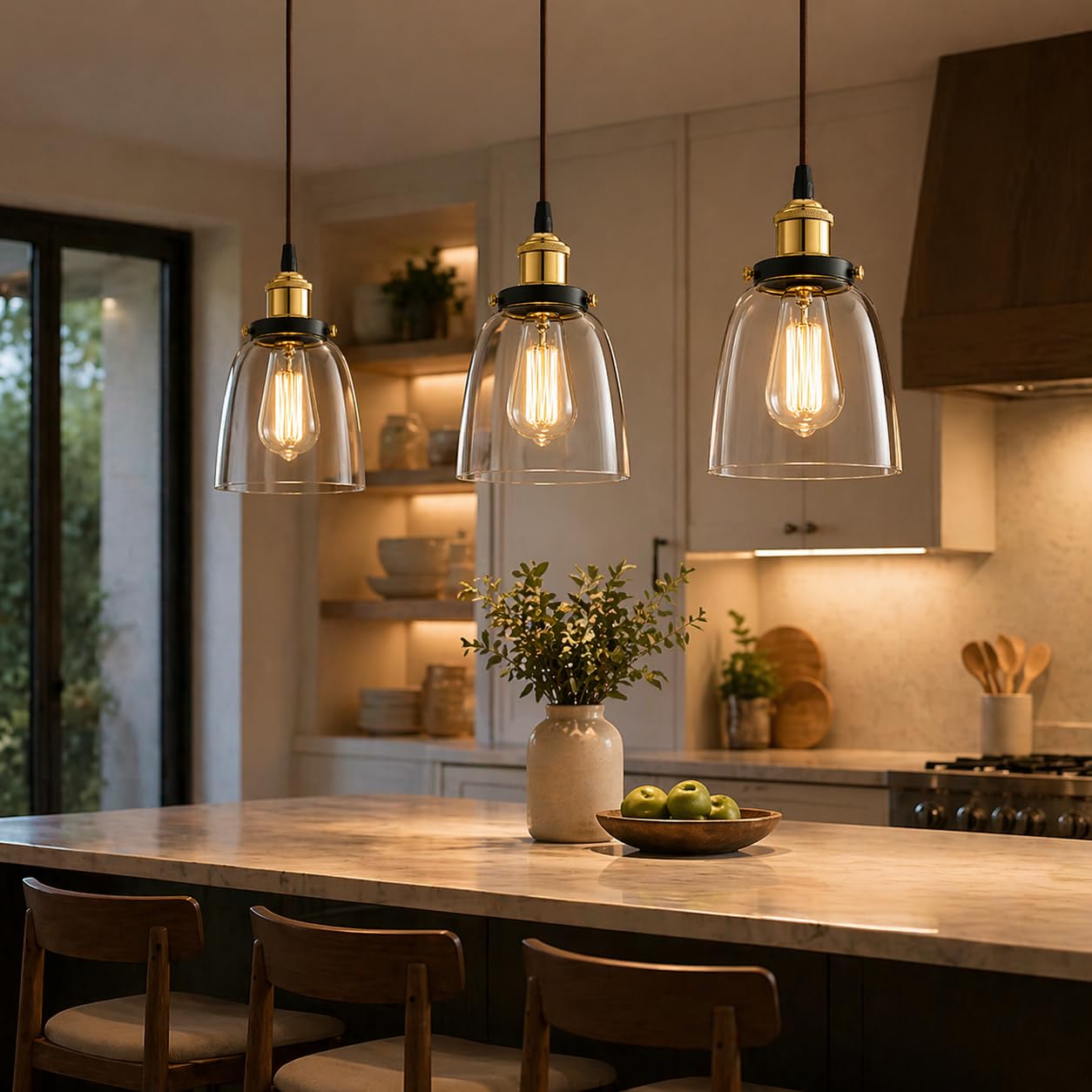 Murphy Ripple Pendant 9W LED Hanging Light | 3C Color Changing Warm/Natural/Cool White | Golden Finish | Ideal for Bedroom & Living Room | BIS Approved | 2 Year Warranty