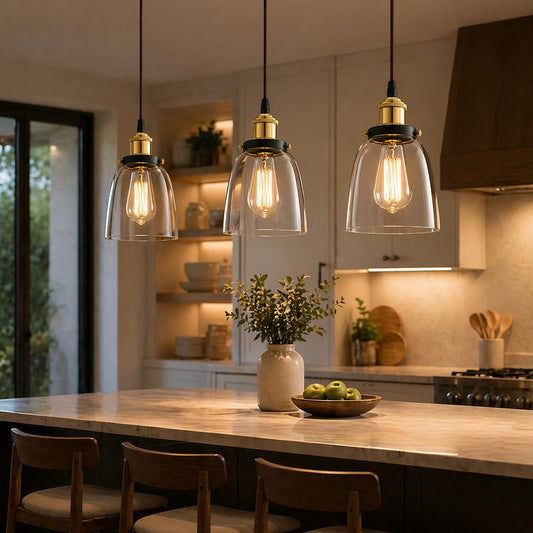 Murphy Ripple Pendant 9W LED Hanging Light | 3C Color Changing Warm/Natural/Cool White | Golden Finish | Ideal for Bedroom & Living Room | BIS Approved | 2 Year Warranty
