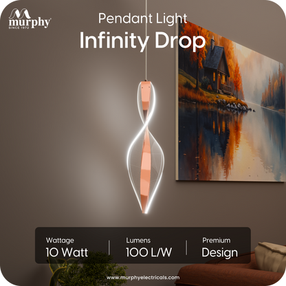 Murphy Infinity Drop 10W Pendant Light | 3 Colour Changing
