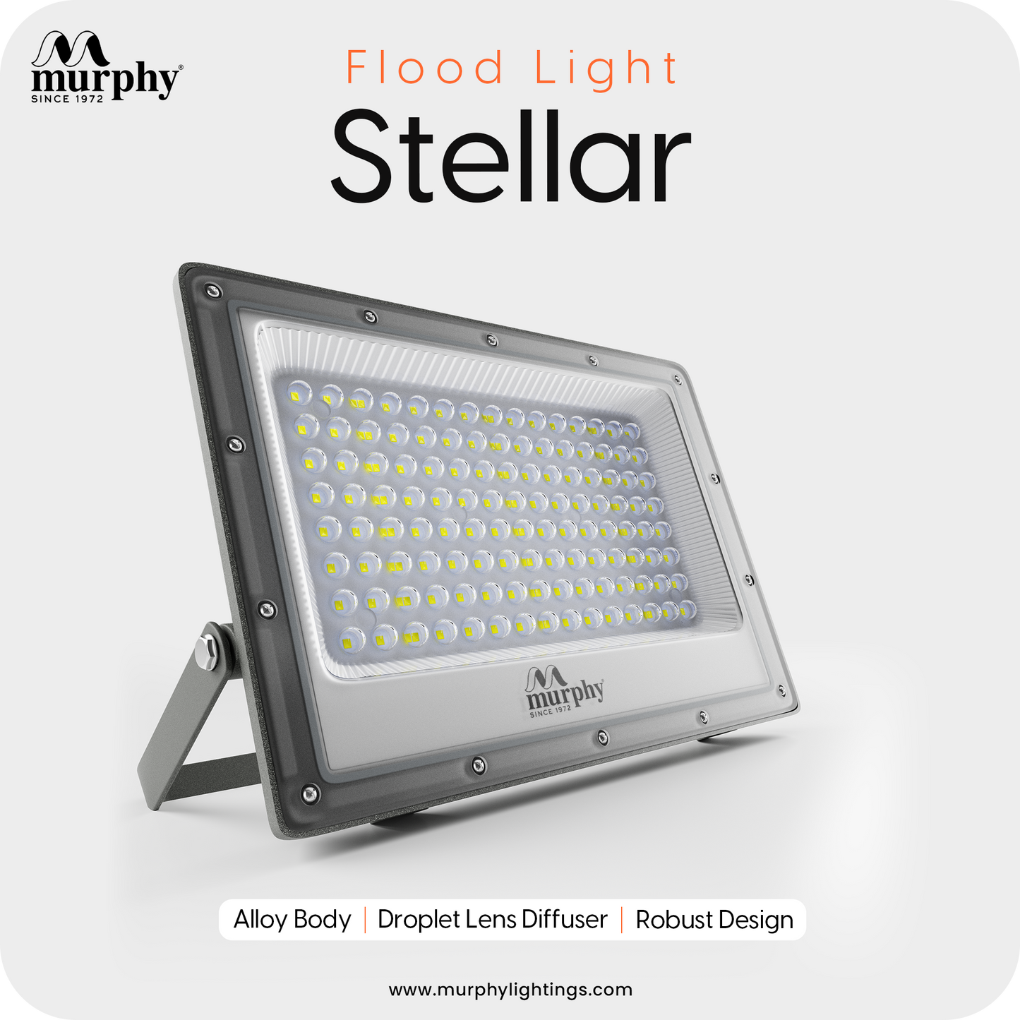 Murphy Steller LED 50W LED Flood Light, IP65 Rated Outdoor Light (Cool White, BIS Approved)