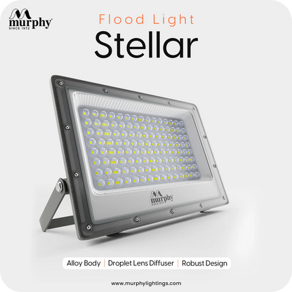 Murphy Stellar 50W LED Flood Light with Auto Day/Night Sensor | Cool White | Outdoor Security Light