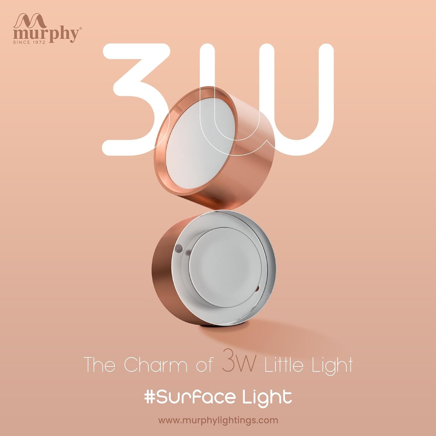 Murphy 3W Disc Round  Surface Cabinet Down Light