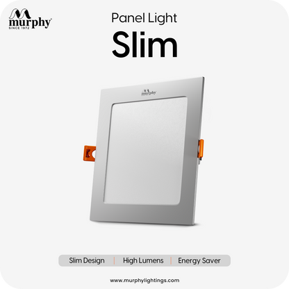 Murphy 9W Slim Square Recess Panel Light