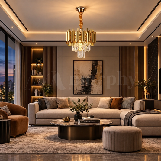 Murphy Golden Mamba Crystal Pendant Light | Luxury Chandelier