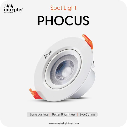 Murphy 3W PHOCUS LED Spot Round Ceiling Downlight for Concealed & Junction Box Fitting