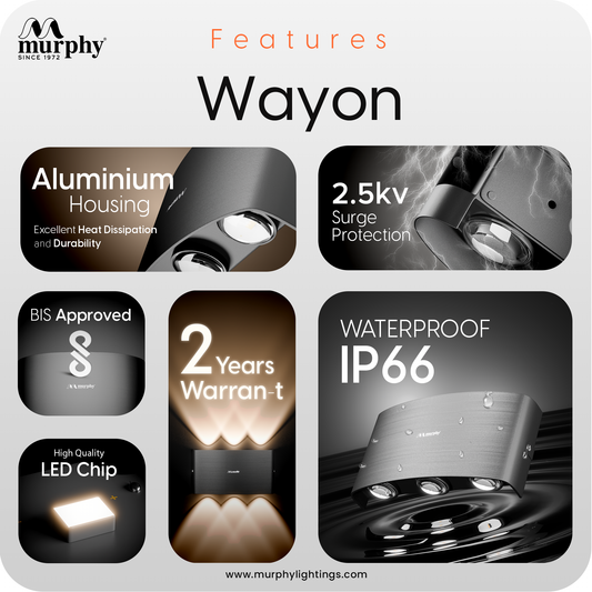 Murphy 6W LED Sixer Up & Down Light