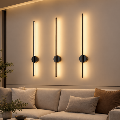 Murphy 12W 3-in-1 LED Wall Highlighter Light, Black Decorative Wall Sconce