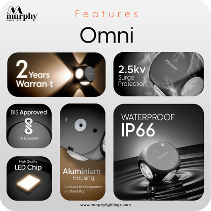 Murphy 6W LED Omni Wall Light