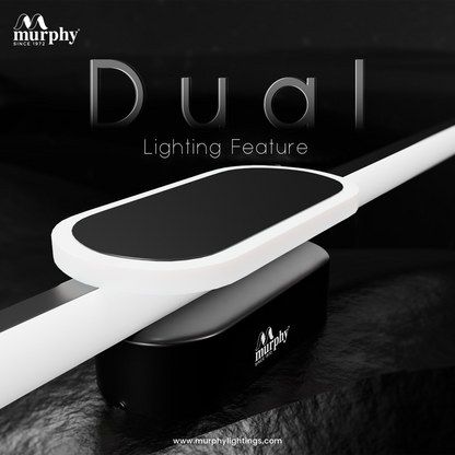 Murphy 16+2W 2FT 3-IN-1 Colour Black Finish Mirror Twins Light