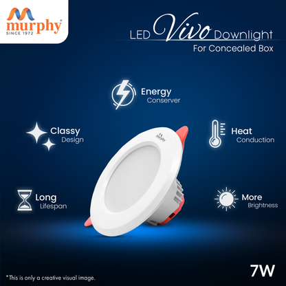 Murphy 7W Vivo LED 3-IN-1 Color Changing Down Light : Red+Blue+Pink