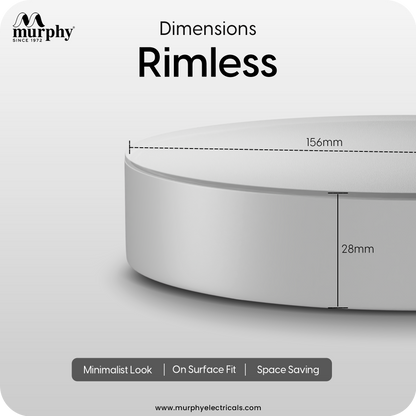 Murphy 18W Rimless Round Surface Panel Light