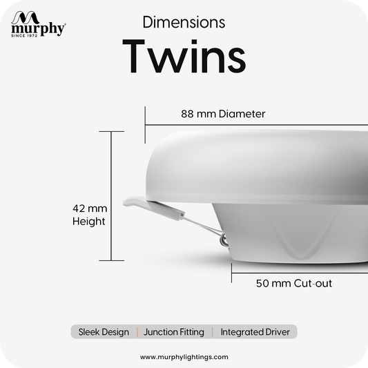 Murphy 7W+7W Twins LED Double Color Deep Junction Box Down Light