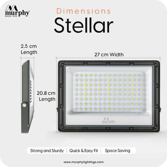 Murphy Steller LED 100W LED Flood Light, IP65 Rated Outdoor Light (Cool White, BIS Approved)