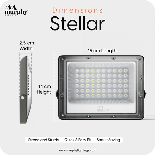 Murphy Steller 30W Led Waterproof with Auto On/Off Day Night Light Sensor Flood Light(Cool White, BIS Approved)