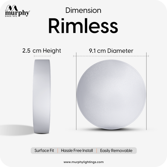 Murphy 6W Rimless Round Surface Panel Light