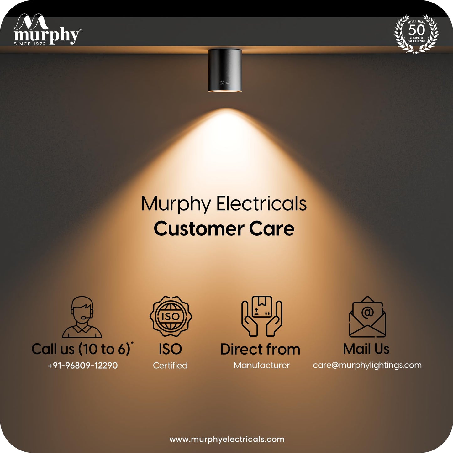 Murphy Altis 3W COB Spot Light | Warm White | Surface Mount Light