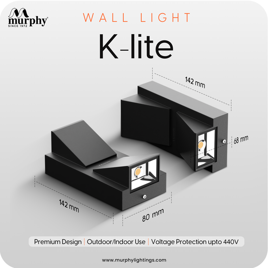 Murphy 5W+5W LED K-Type Up & Down Light
