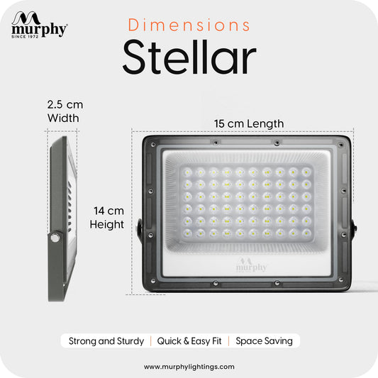 Murphy Steller LED 30W LED Flood Light, IP65 Rated Outdoor Light (Cool White, BIS Approved)