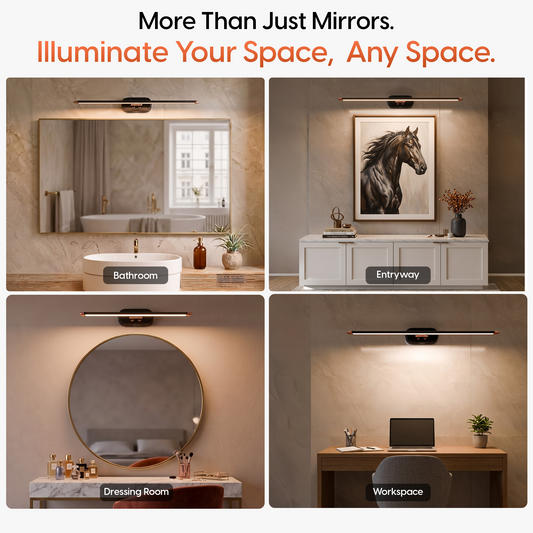 Murphy 12W 3-in-1 LED Mirror Light – Rose Gold